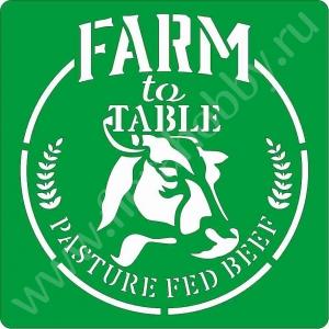 farm totable, 15*15 см,Трафарет на клеевой основе,900 ― Интернет магазин FieraHobby