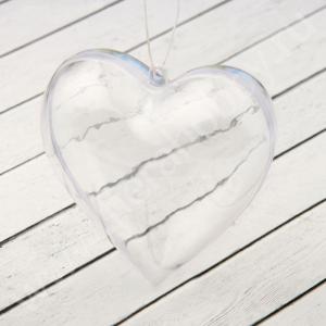 Фигурка из пластика, сердце, 10 см - Fierahobby.ru