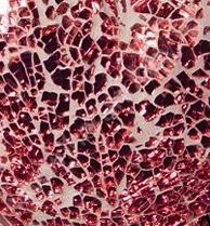 Мозаика Glorex-Crackle mosaic, лист 15x20 см, цвет 03 красный