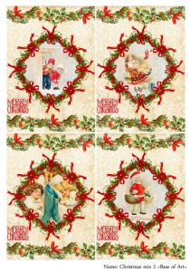 Christmas mix 2, декупажная карта от Base of art, формат А4