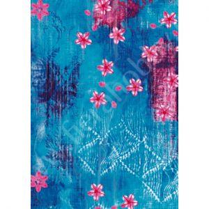Fierahobby.ru - Бумага Decopatch 492 розовые цветы на синем