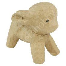 Фигурка из папье-маше, объемная, мал, овечка, 19х13х17 см
