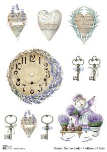 Fierahobby.ru - Декупажная карта Base of art. Set lavender 5