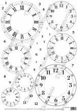 Бумага рисовая Decomania "Циферблаты" (35х50см) (1)