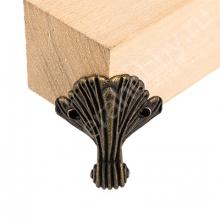 Фурнитура для шкатулок "ножка" 4.5 x 3.1 см 5 х 4 шт. №02 бронза, Mr. Carving