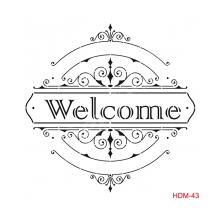 STENCIL STHDM-043 welcome 25*25см